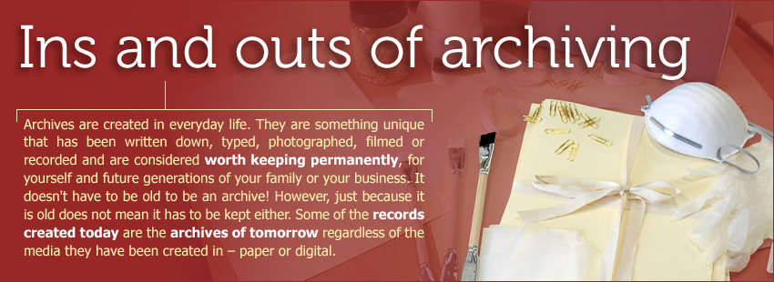 Ins and outs of archiving